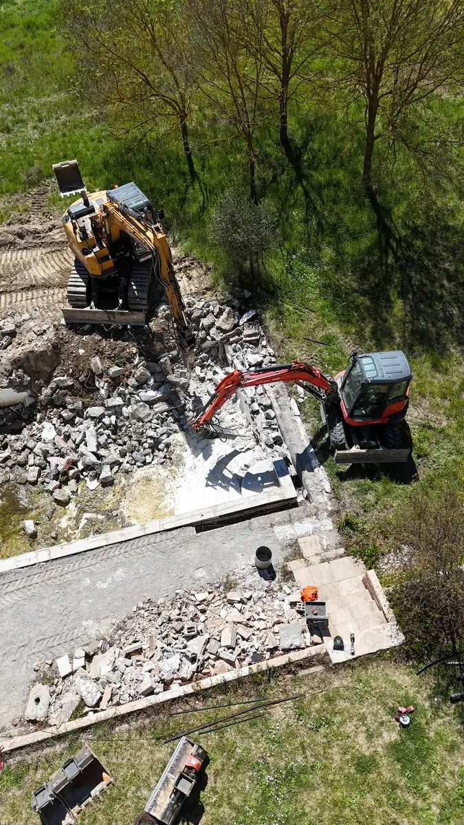 travaux de démollitiion